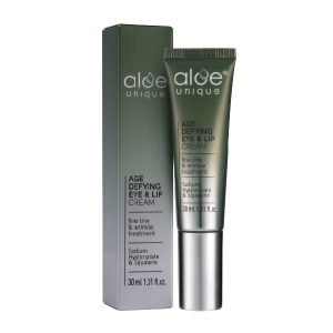Aloe Unique Age Defying Eye & Lip Cream – 30ml cream with Aloe Ferox and peptides to reduce fine lines around eyes and lips - vegan, dermatologically tested