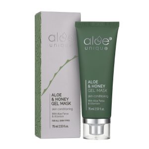 Aloe Unique Aloe & Honey Gel Mask – 75ml soothing mask with Aloe Ferox and honey to hydrate and revitalize skin - dermatologically tested