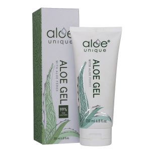 Aloe Unique Aloe Gel – 200ml hydrating gel with 99% pure Aloe Ferox for skin nourishment and hydration, vegan, dermatologically tested