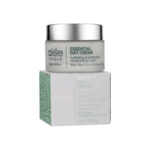 Aloe Unique Essential Day Cream – 50ml moisturizer with Aloe Ferox and vitamins A, C, and E for daily hydration - vegan