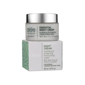 Aloe Unique Essential Night Cream – 50ml nourishing cream with Aloe Ferox and antioxidants for overnight skin repair - vegan