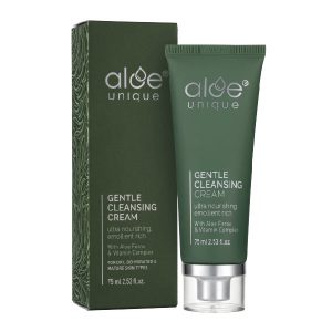 Aloe Unique Gentle Cleansing Cream – 75ml hydrating cleanser with Aloe Ferox and glycerin for sensitive and dry skin - vegan